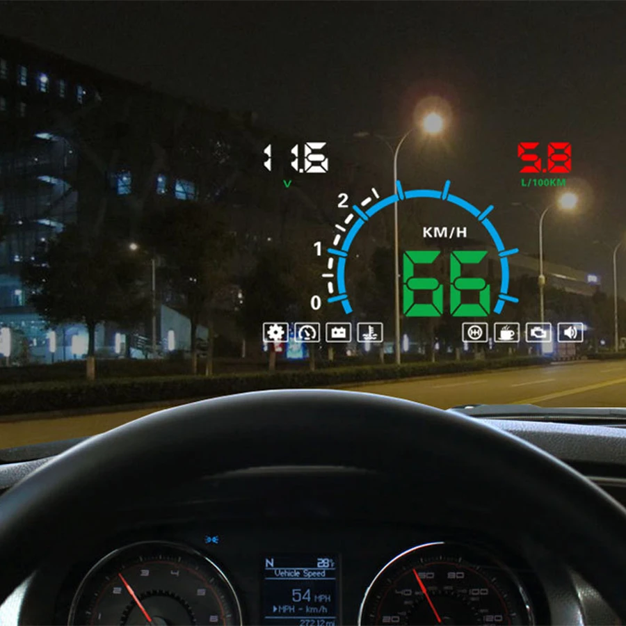 OBDII HUD ڵ ÷,  ÷  ÷,  溸,  Һ ÷, Hud  E350, 5.8 ġ ȭ