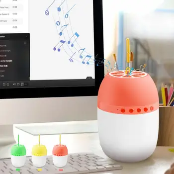 

Mini Wireless Bluetooth Speaker Portable LED Light Music MP3 Loud speaker for iPhone Android Mobile Phone with Radio/USB/TF Card