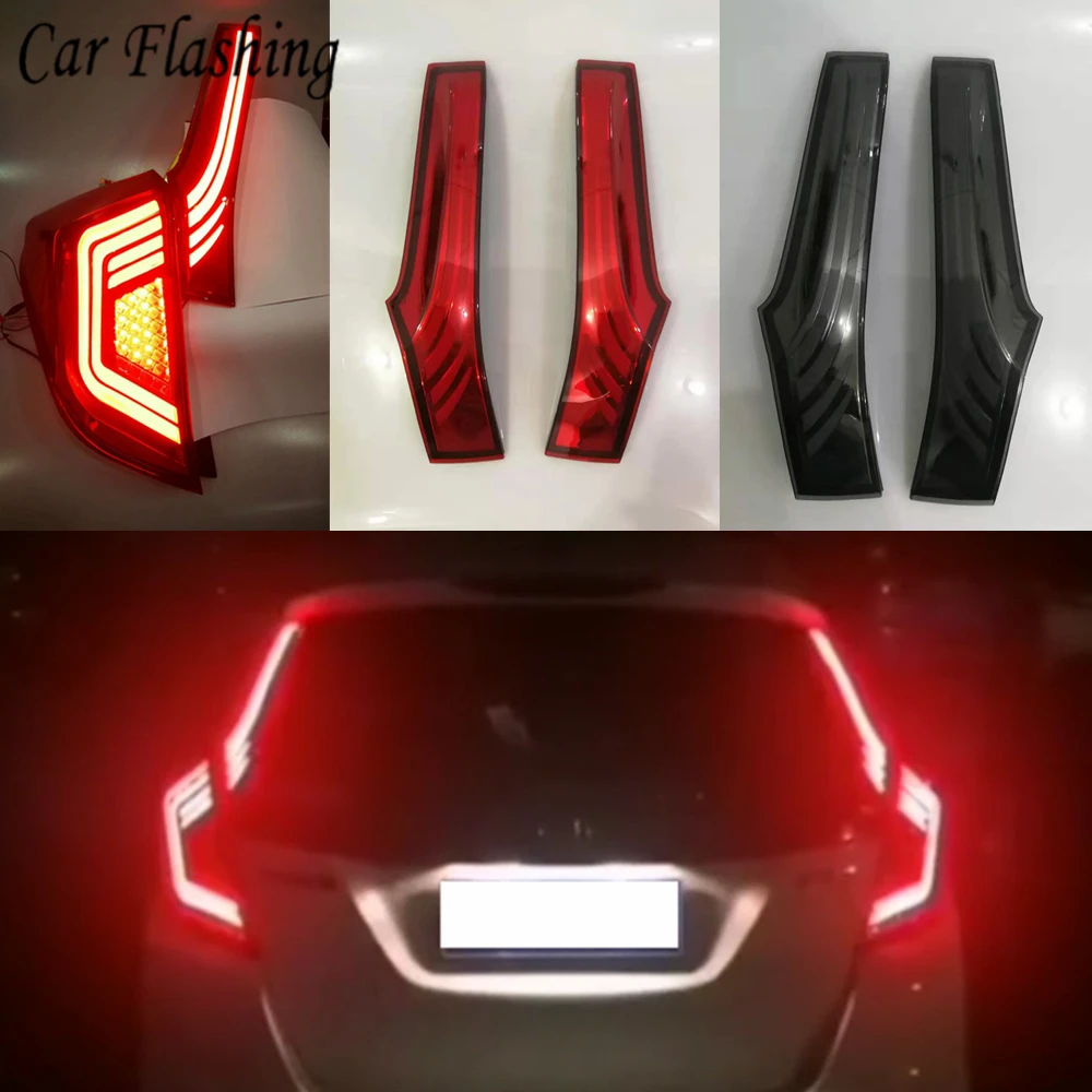 Автомобильный Стайлинг задние фонари для Honda Jazz Fit GK5- светодиодные задние фонари задняя противотуманная лампа задняя лампа DRL+ тормоз+ Парк+ Сигнальные огни