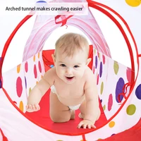 IMBABY Children's Tent 3 In 1 Toy Tent&Baby Balls Pool&Crawling Tunnel Foldable Tipi Tent Baby Playpen Outdoor Toys for Children 2
