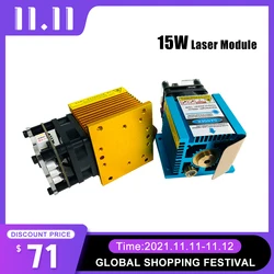 Module Laser 15W 450nm pour Machine de découpe Laser CNC, outil de découpe et de marquage du bois 
