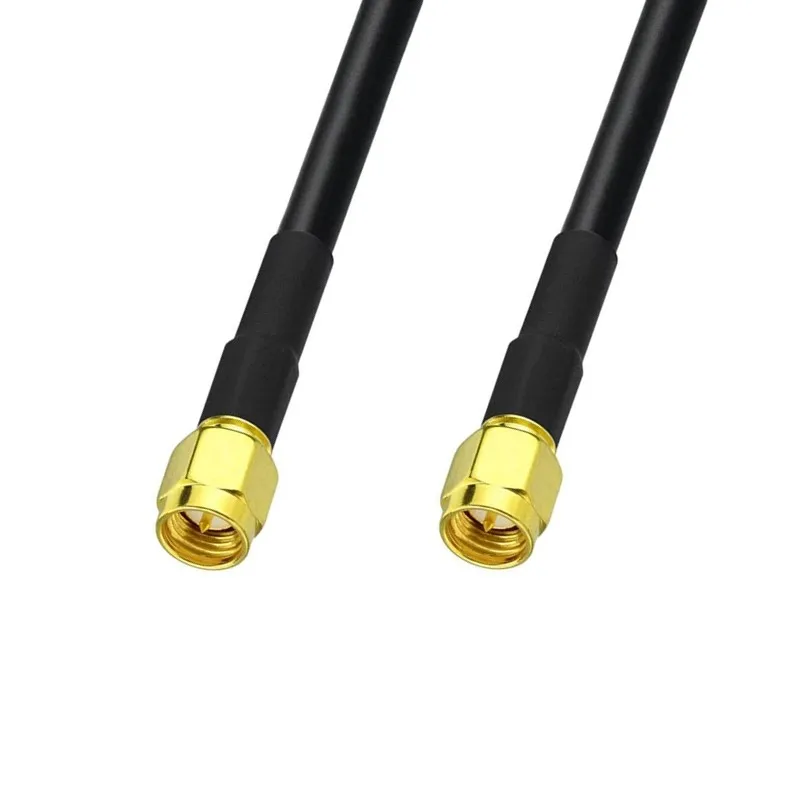 Cable Coaxial SMA macho a SMA macho RG58, 1M, 3M, 5M, 10M, 20M, enchufe SMA 3G, 4G, Cable de extensión de antena WiFi, adaptador de conector Pigtail