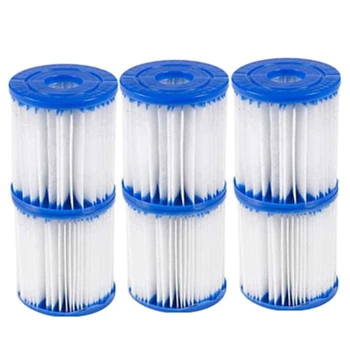 

6 PCS Swimming Pool Filter Replacement Cartridge 300 Gallon Pump Filter Cartridge for Salu Spa Spas