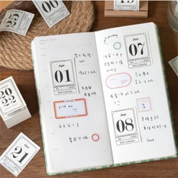 Mini calendrier Vintage 2022, calendrier quotidien, planificateur, liste de choses à faire pour les élèves, décoration pour compte à main, fournitures scolaires et de bureau 