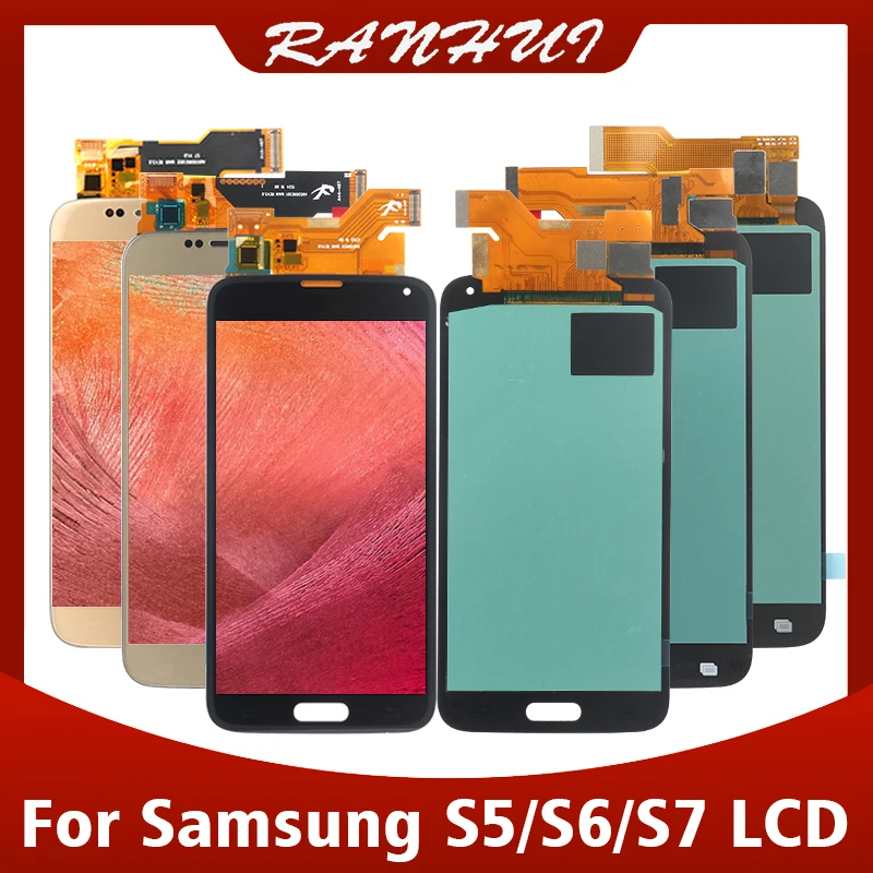 Сенсорный экран с дигитайзером в сборе для Samsung Galaxy S5/S6/S7 ЖК + инструменты запасные
