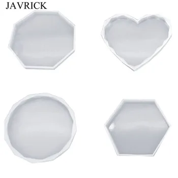

4 Pcs/set Handmade Coaster Mold DIY Making UV Resin Crystal Epoxy Molds