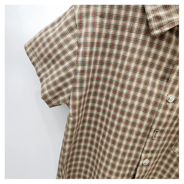 [Smby flagman Store] Детская летняя одежда для мальчиков; детская рубашка в клетку с короткими рукавами; 277
