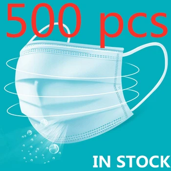 

500 pcs Fast shipping Non-Woven Disposable mask in stock