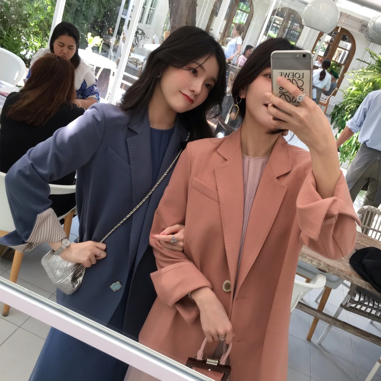 

Spring And Autumn New Style Korean-style Industrial CHIC Casual Versatile Small Suit Coat Women's INS Loose-Fit Stripes Turn Sle