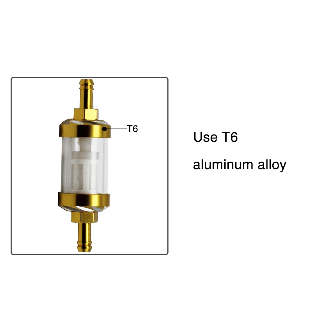 Universal 8mm CNC Petrol Gas Fuel Filter Motorcycle Accessories For Honda for Yamaha ATV Dirt Pit Bike Quad Mope - - Racext 26