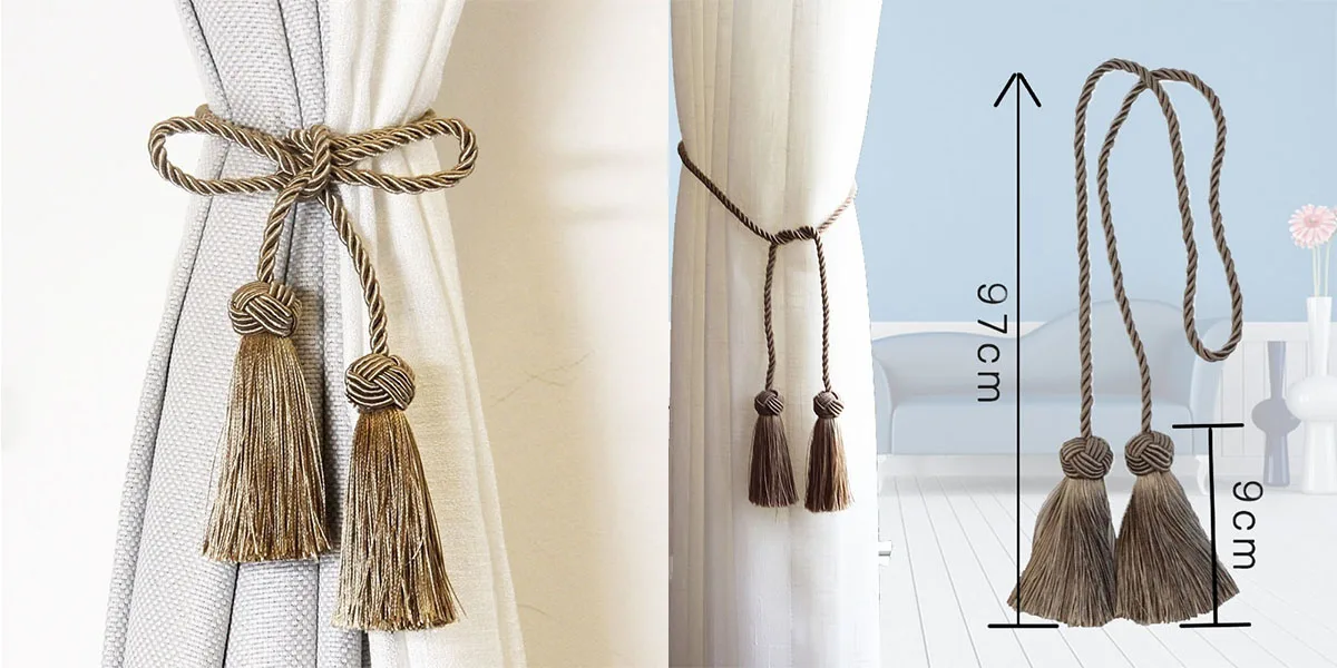 カーテンアクセサリー カーテンタッセル カーテンタイバック バンデージ ブラシ カーテンアクセサリー カーテンハンギングボール ダブ タイバックタッセル  2個 カーテンタッセル タイバック 吊り下げボールストラップ ラッシング バインドロープ ベルト カーテンアクセ ... タイバックタッセル 2個 ポンポンカーテン タイバック ブラシタッセル フリンジ ハンギングベルト ボール バインド ロープ ストラ
