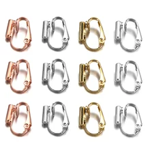 

2pcs/Lot Earring Converter Ear Clip Earring Settings Earring Findings Base Earring Hook For Jewelry Making Supplies No-pierced