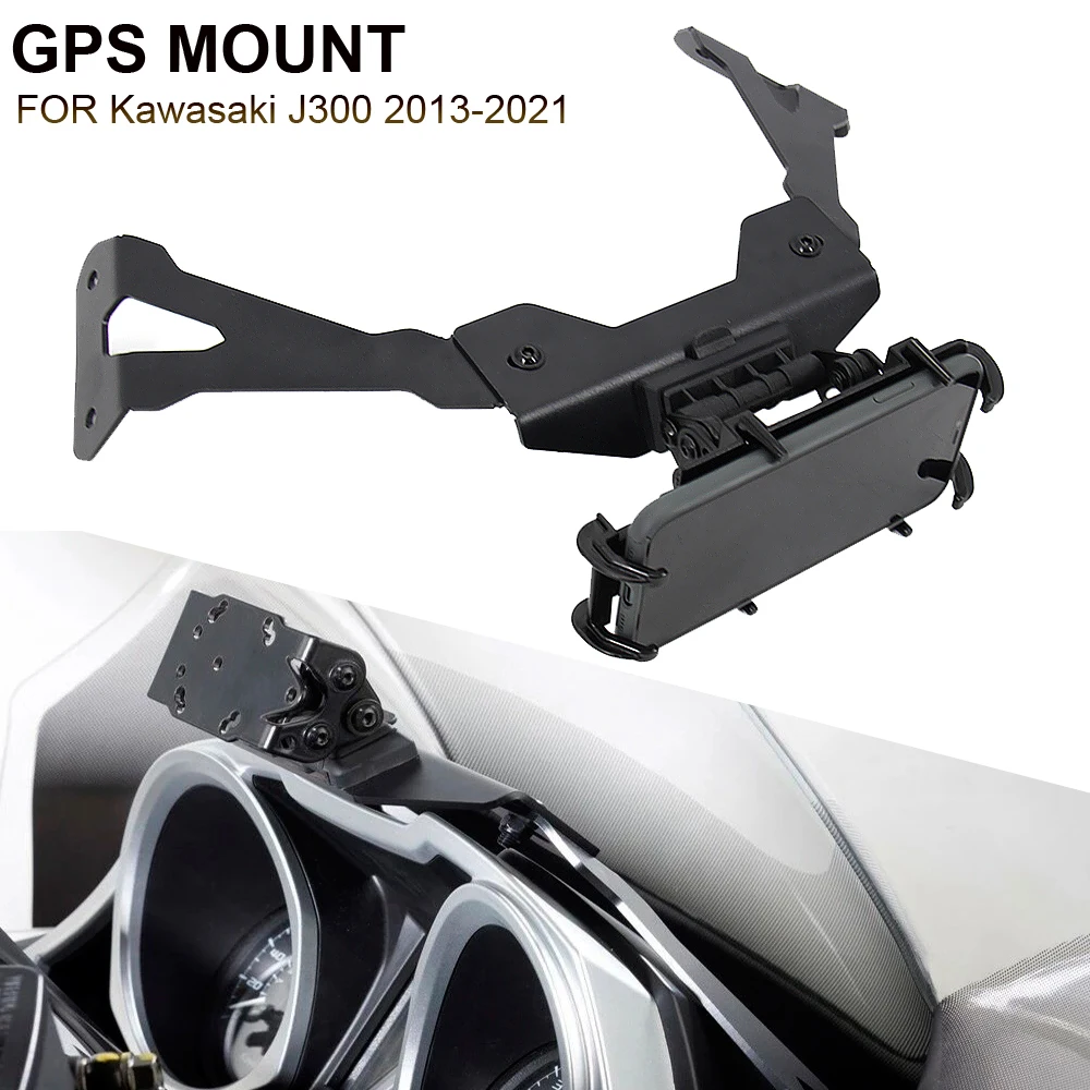 Moto Per Kawasaki J300 Smart Phone Navigazione Gps Piastra Staffa Adatta Kit Supporto J300 2013-2021 2014 2015 2016 2017 2018