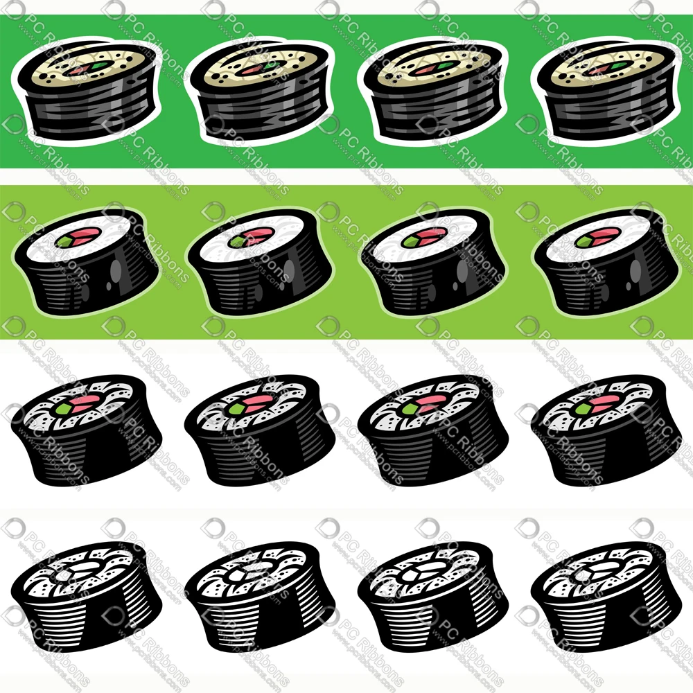 

16-75MM Delicious Sushi (food) Grosgrain Polyester Ribbon 50Yards Gift Wrapping Diy Bows Wedding Drections Ribbons