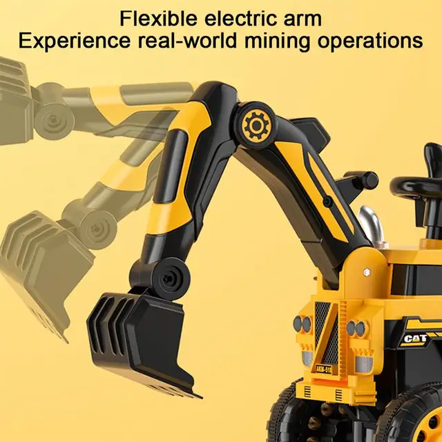 Children Electric Remote Control Excavator Sliding Car With Music Light 1-6 Year Old Child Gift Kids Ride-On Toy Scooter Walker 4