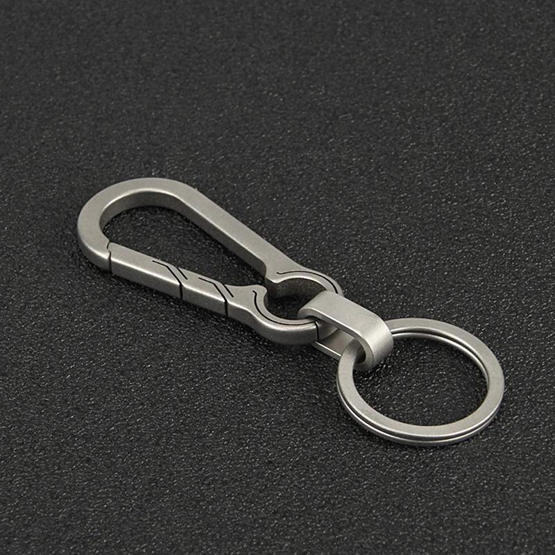 Titanium Buckles Keychain Key Ring Car Accessories EDC Outdoor Tool Titanium Alloy key ring,tactical keychain,keychain tool,whistle keychain