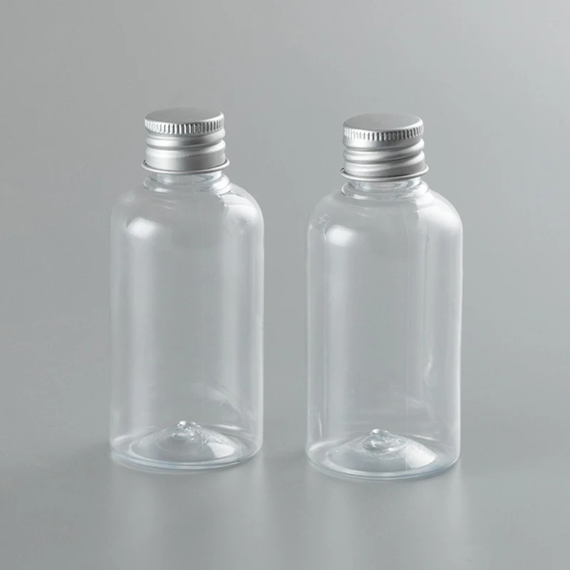 

50pcs 75ml Empty Plastic Packaging Bottles Clear Refillable Cosmetic Containers PET Shampoo Shower Gel Bottle Wholesale