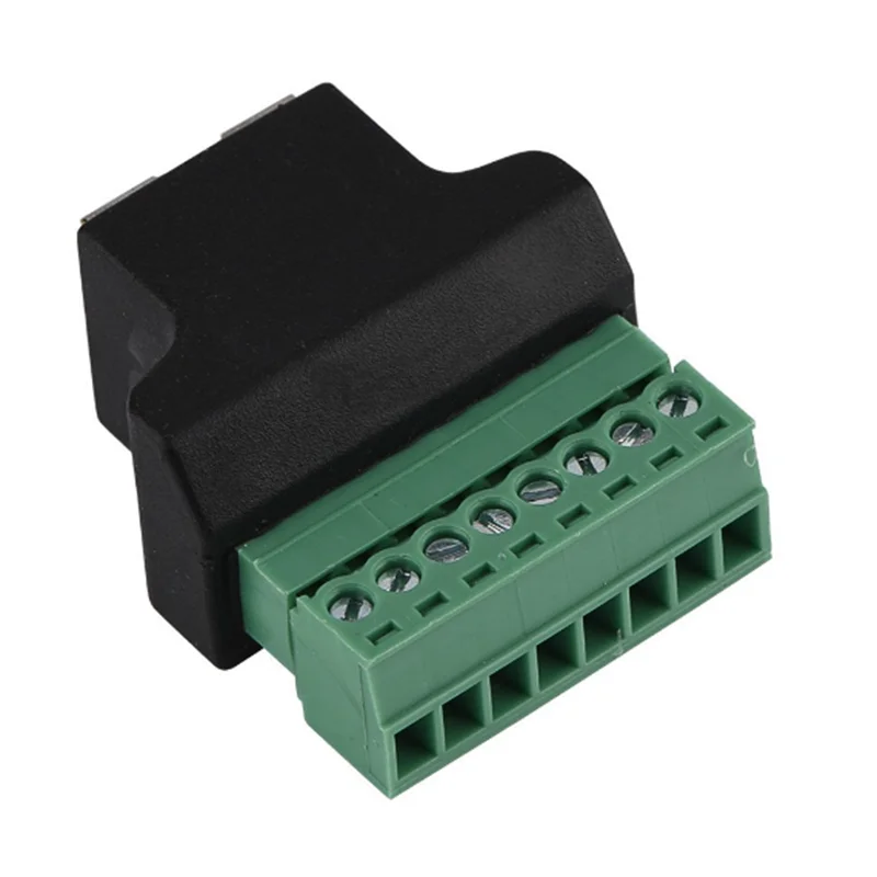 Feminino Masculino para Parafuso Bloco Terminal Conector Ethernet Pin Parafuso Terminal Rede Cabo Adaptador para Cctv Dvr - Imagem 6