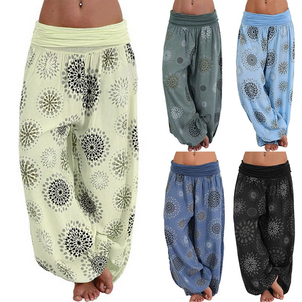 NIBESSER Bohemian Casual Loose Pants Women Capris Pants Summer Autumn Long Pants Femme Printed Fashion Ladies Bottom 2018 NIBESSER Bohemian Casual Loose Pants Women Capris Pants Summer Autumn Long Pants Femme Printed Fashion Ladies Bottom 2018