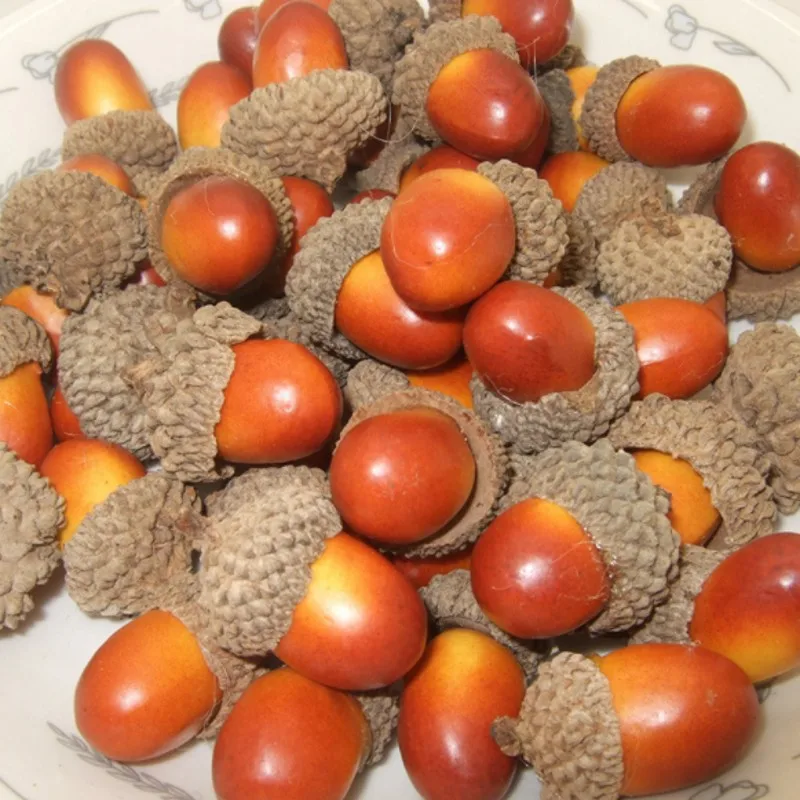 100 шт. поддельные желудь моделирование декоративный камин светильник декора для