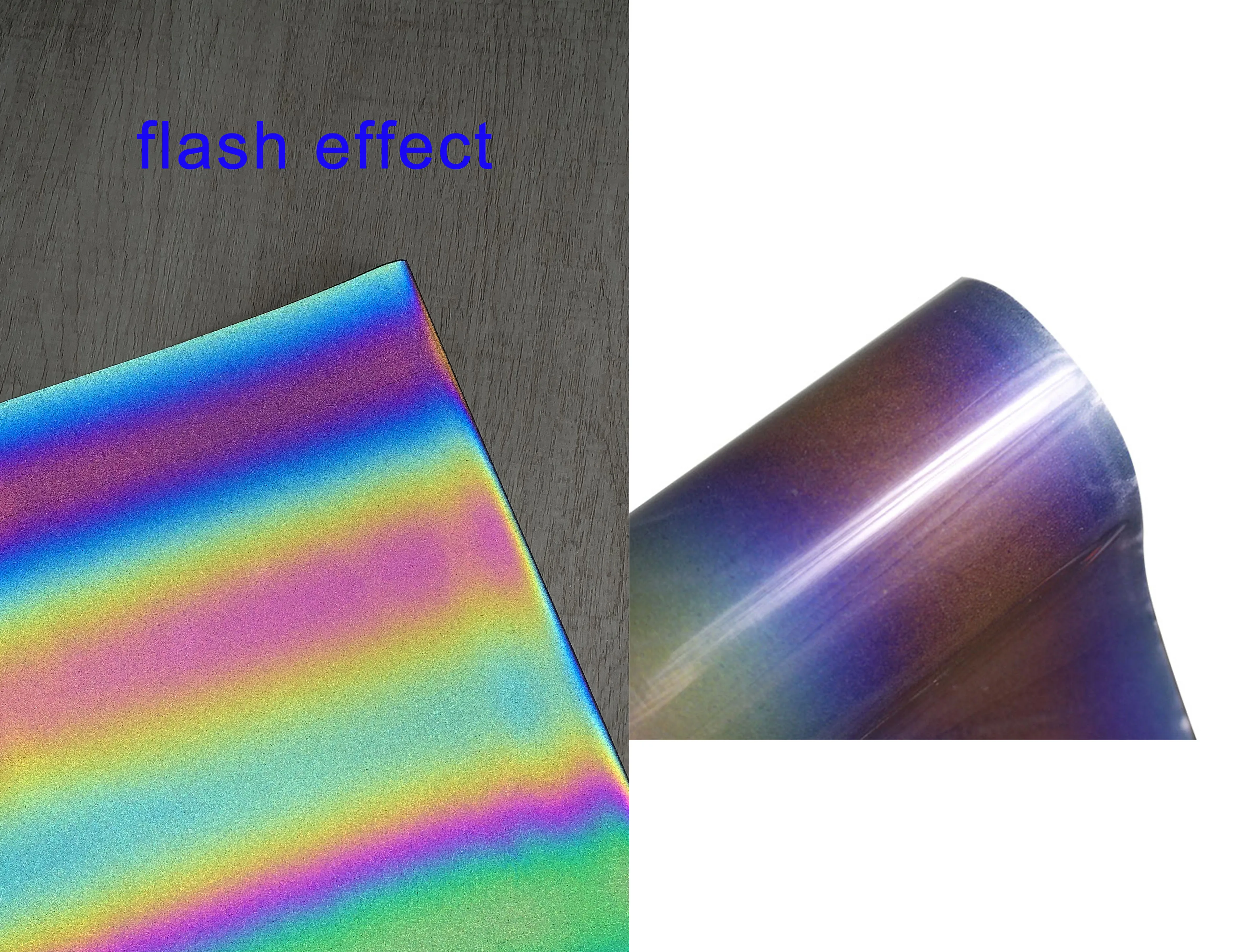 25X20cmReflective Heat Transfer Vinyl Rainbow Reflective HTV Vinyl