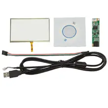 5 дюймовый 4-проводной резистивный сенсорный экран Панель Стекло 117x70 мм USB карты контроллера для gps