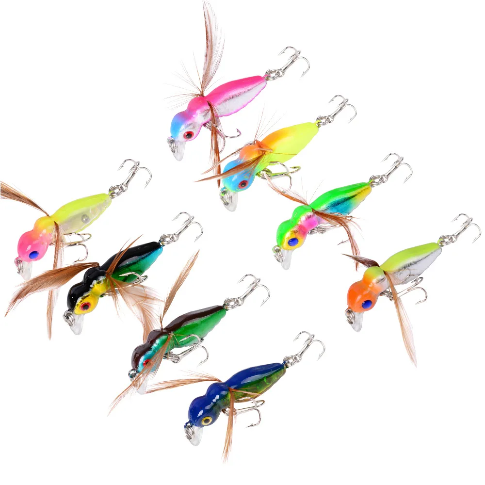 

8-Color Small Bee AliExpress Hot Selling of Fishing Gear Entity Lure Insect Cicada Bait Dw1285