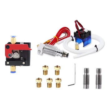 

All-Metal V6 J-Head Hotend Extruder Hotend Kit with Right Hand Mk8 Remote Extruder Accessories 1.75mm/m Filament All Metal Rem