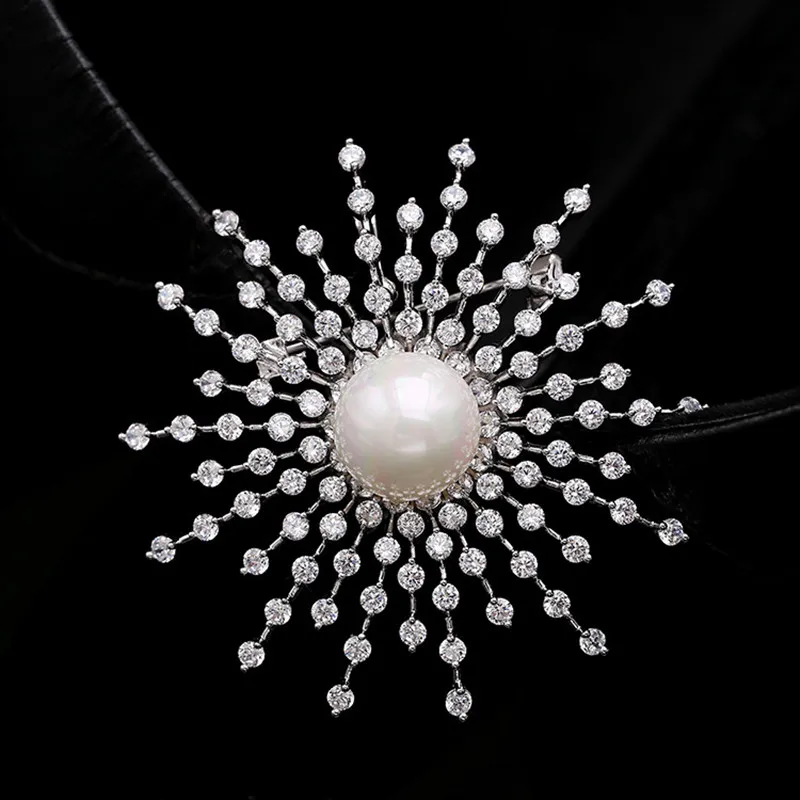 Блестящие хрустальные броши Снежинка Для женщин костюмы bijoux рождественский