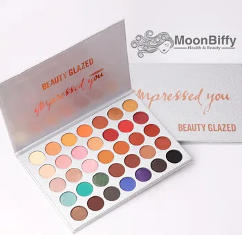 

BEAUTY GLAZED Matte Eyeshadow Makeup Palette Long Lasting Shimmer Glitter Eye Shadow Makeup Pigments Smoky Eyeshadow Cosmetics