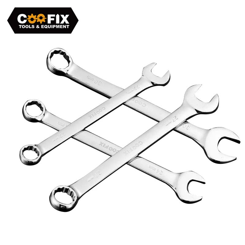 

COOFIX Steel Ratchet Combination Metric Wrench Set Fine Tooth Gear Ring Torque and Socket Hand Tools