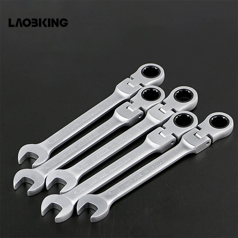 1pc 8 19mm Adjustable Ratchet Socket Wrench Wrenches Hand Tools Gear