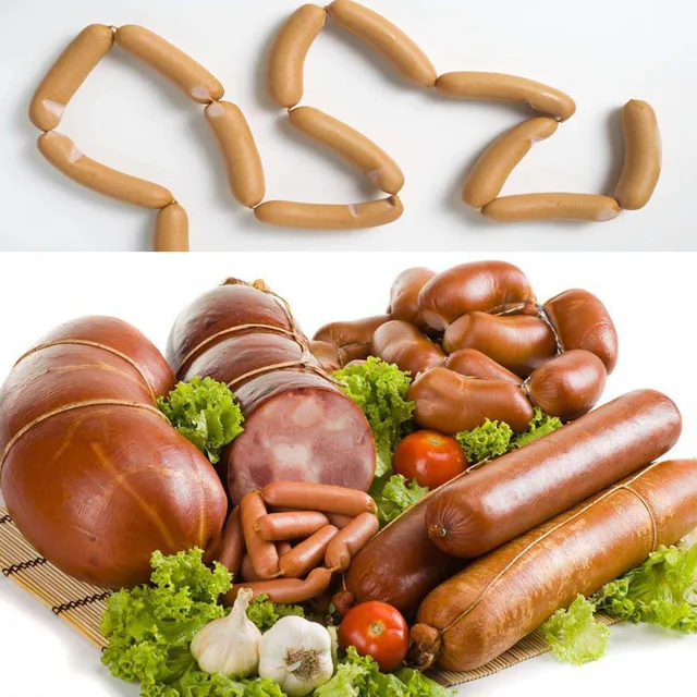 Iyounice Burkolatok Kolbászhéjhoz Kolbászkészítő Élelmiszer -Minőségű Hot Dog Műanyag Házak Nem Ehető 36/50 Mm X 5/25 Méter - Image 4