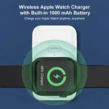 1000 мАч мини беспроводное зарядное устройство для apple watch 1 2 3 4 5 серии портативное беспроводное зарядное устройство для apple watch белый