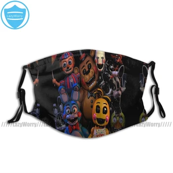 

Five Nights At Freddy Mouth Face Mask FNAF 2 Animatronics Facial Mask with Filters Nice Adult Kawai Mask