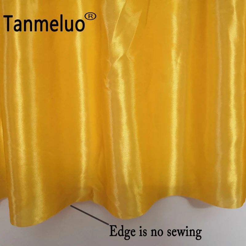 Table Skirts Tanmeluo Gold for Birthdays Event Party Wedding Banquet Stage Cloth Decoration