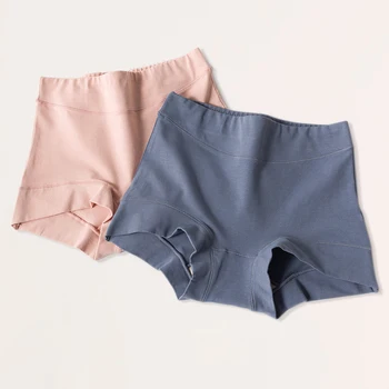 

Women Boyshort Cotton High-Waist Briefs XXXL Plus Size Underwear Belly Shaping Intimate Lingerie Soft Underpant Menstrual Panty