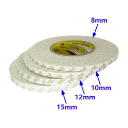 3M Double Sided Tape Adhesive Strong Stickers 50M/Roll Width 8mm/10mm/12mm/15mm/20mm/25mm/30mm WS2811 WS2812 3528 5050 LED Strip