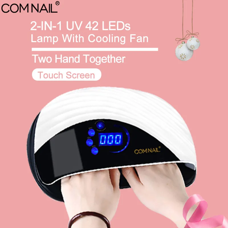

LED UV Nail Lamp 42 LED Bead Nails Gels Polish Manicure Machine With Cooling Fan Nail Art Tool Touch Screen Two Hands Nail Dryer