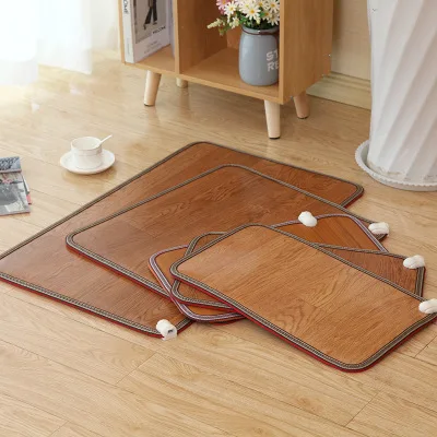 Foot Warmer Electric Mat Pad Heated Waterproof Rubber Warming Feet Rug Home Kit