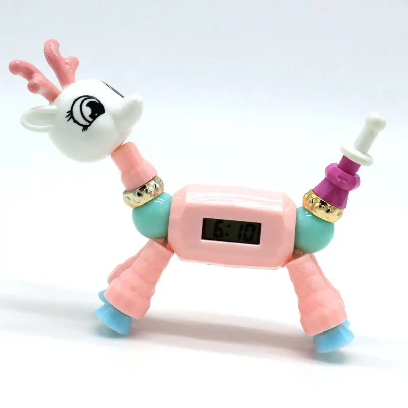HIYONG модный DIY мультяшный резиновый игрушечный браслет для детей волшебное животное пластиковые браслеты трендовые бусины Единорог для детей подарок - Окраска металла: Magic Bracelet
