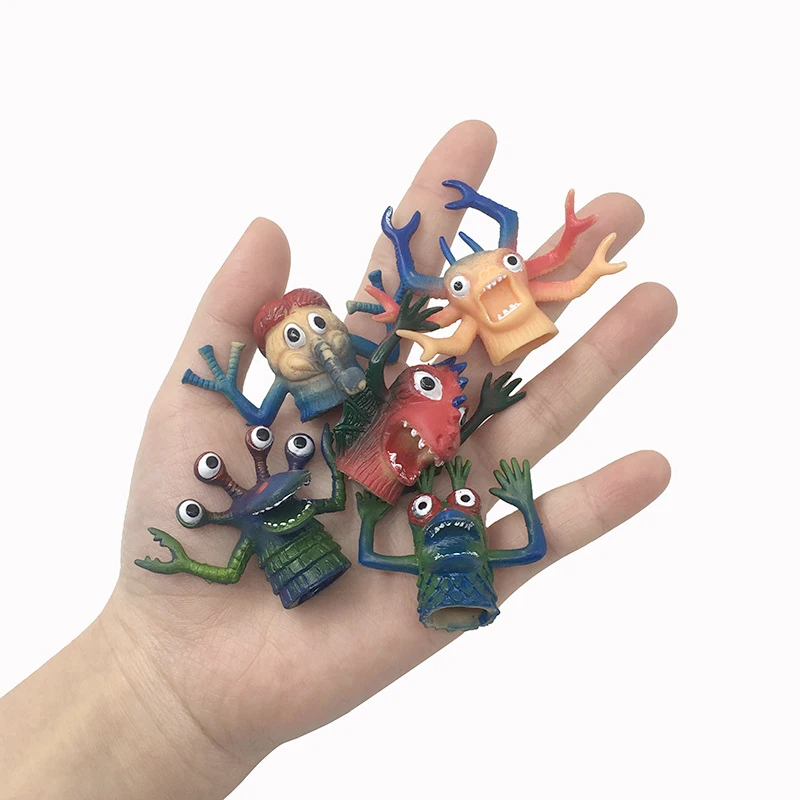 Новые 5 шт. креативные фигурки животных, пальчиковые наборы, детская сюжетная кукла, игрушки, милые цифры, игрушки для детей