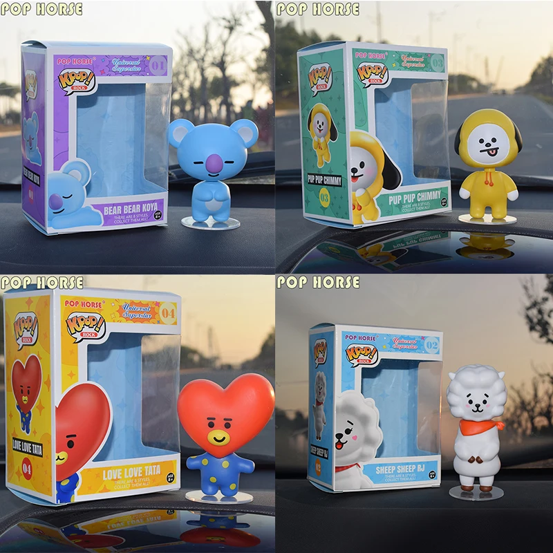 Поп KPOP лошадь BANGTAN RJ KOYA CHIMMY TATA украшение автомобиля Эльф на полке BT Мальчики