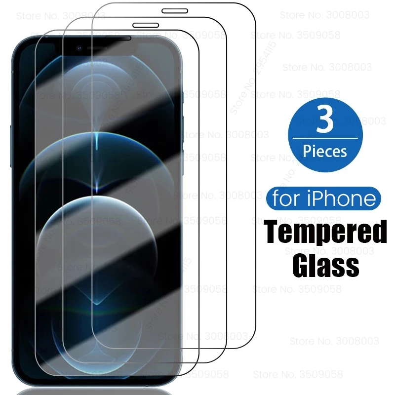 t mobile screen protector 3PCS screen protector for iphone 12 mini tempered glass iphone13 protection glass on i phone 13 12 11 pro max se 2022 film cover t mobile screen protector