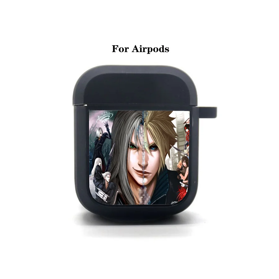 

Game Final Fantasy AirPods 2 case Cover Apple AirPods 2 Earphone bag Soft Silicone Bluetooth Protective Earphone Case