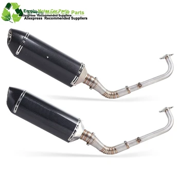 

Modified Front Middle Link Pipe Scooter Exhaust Muffler Escape Full System Slip-On For yamaha NVX155 NVX 155 Aerox155 Aerox 155