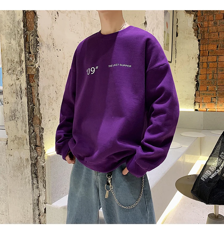 LAPPSTER мужские негабаритные толстовки Harajuku осенние мужские уличные толстовки с забавным принтом толстовка с капюшоном в стиле хип-хоп свободная фиолетовая толстовка с капюшоном
