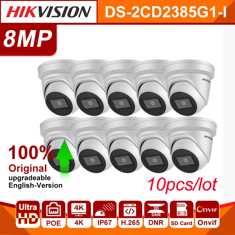 Предварительная продажа Hikvision оригинальная IP камера DS 2CD2385G1 I 8MP сетевая CCTV H.265