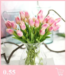 Европейский искусственный цветок 3 головы поддельные Eustoma Gradiflorus Lisianthus Рождество Свадьба Праздник декор дома 5 шт