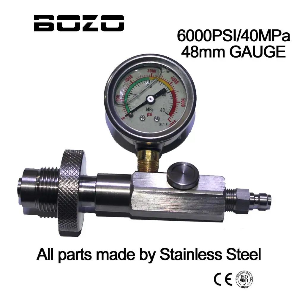 PCP airgun аксессуары для пейнтбола 5000psi/350bar/6000psi gauge HPA & Scuba Air Fill Station Adapter|air filled|paintball